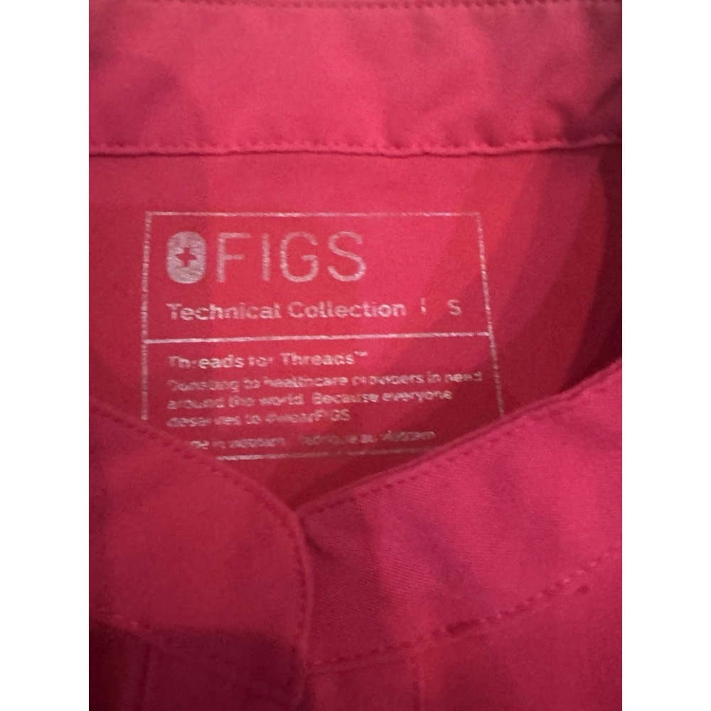 FIGS Technical Collection Rafaela Oversized Ultra RoseScrub Top Size S‎ PO 2926 - Picture 4 of 5
